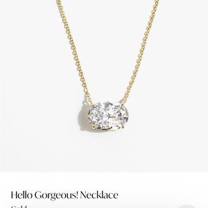 Melinda Maria Hello Gorgeous Necklace Gold new
